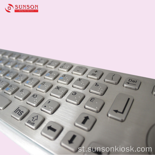 Anti-riot Metal Keyboard le Touch Pad